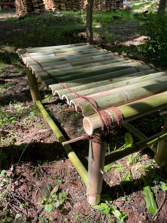 竹ベンチ作りました！！！ | アトリエDEF